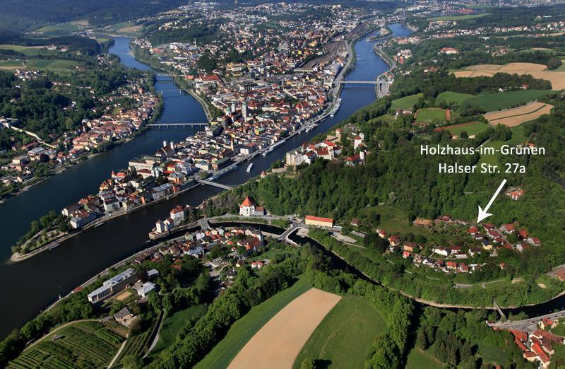 Holzhaus Im Gruenen B&B Passau Eksteriør billede
